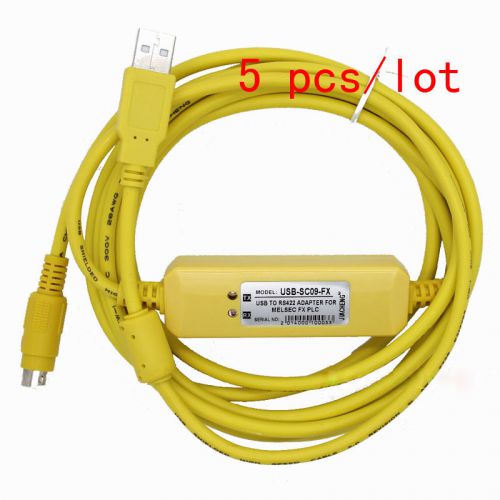5pcs/lot USB-SC09-FX PLC Programming Cable for Mitsubishi MELSEC SC-09 SC09 FX