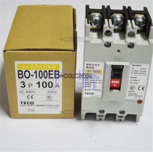 1pc new teco bo-100eb 3p 100a circuit breaker