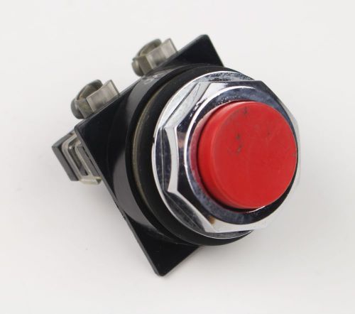 General Electric Red Momentary Push Button 1NC CR104PBG01R2 USG
