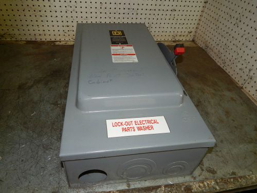Square D H364 Heavy duty safety switch series E2 600 VAC 200 amp fusible
