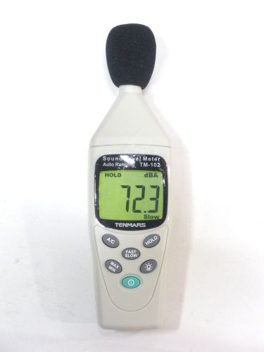 Tenmars TM-102 3 1/2 digits LCD display Sound Level Noise Meter Tester 30~130dB