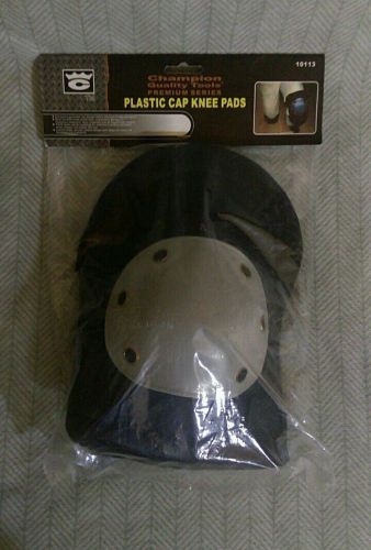 Plastic cap knee pads champion quality ergonomic design black / gray for sale