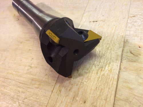Dolfa Toolmex 6-901-530 Carbide 3-Insert R8 End Mill Pos. Rake 90 degree RH Cut