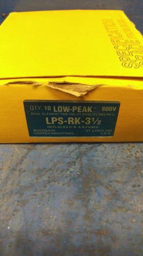 BUSSMAN LOW-PEAK LPS-RK-3 1/2  600V  CURRENT LIMITING FUSE NIB