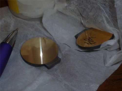 Gold laser mirrors production samples qty-2 round 1&#034;  galvanometer scanner ca41 for sale