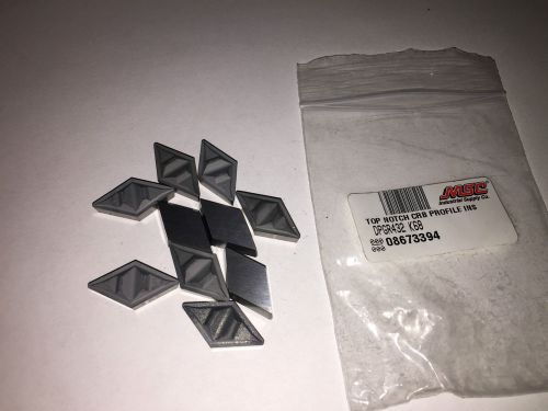 TOP NOTCH PROFILING CARBIDE INSERT DPGR 432 K68 QUANTITY 10