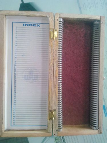 Microscope slide box 50 slides wooden case for sale
