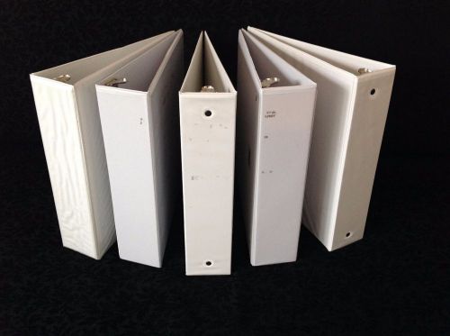 Lot of (5)  *heavy duty*  2&#034;inch - 3 round ring binders  #115 for sale