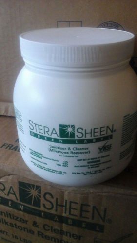 Case of Stera-Sheen Green Label Sanitizer (4 - 4 LBS Jars = 128 Cleanings) SSG44