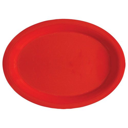 G.E.T. OP-950-RSP Red Sensation Red 9-3/4&#034; Oval Platter - Dozen