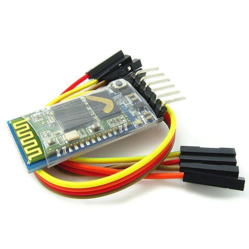 Wireless serial 6 pin bluetooth transceiver module hc-05 rs232 master slave evhs for sale