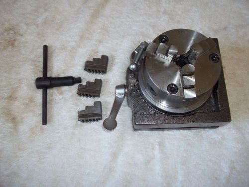 4&#034; inch  ROTARY TABLE INDEX MILLING DRILLING SPINNER FIXTURE LATH TOOL L@@K L@@K