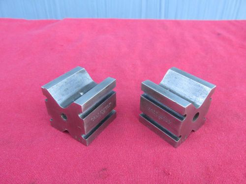 STARRETT &#034; V  BLOCKS &#034; No. 271 ONE PAIR  HARDENED STEEL MADE IN USA (NO CLAMPS)