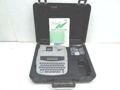 Brother P-touch Extra Model PT-340 w/ case, manual and label tape