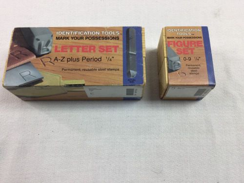 Young Bros Steel Stamps 2 Sets Complete Figures And Letters USA Made