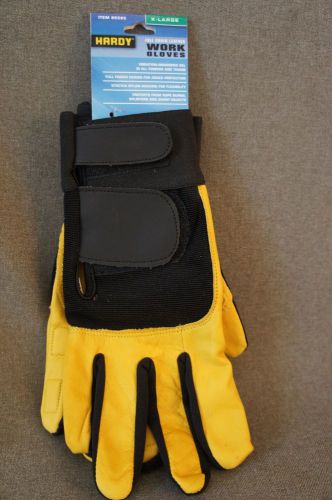 Hardy Full grain leather anti-vibration- absorbing work gloves size x large.