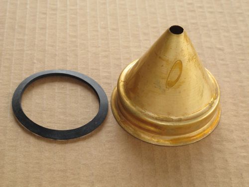Pycnometer brass funnel top for astm c128 aggregate soil test -  fits mason jar for sale