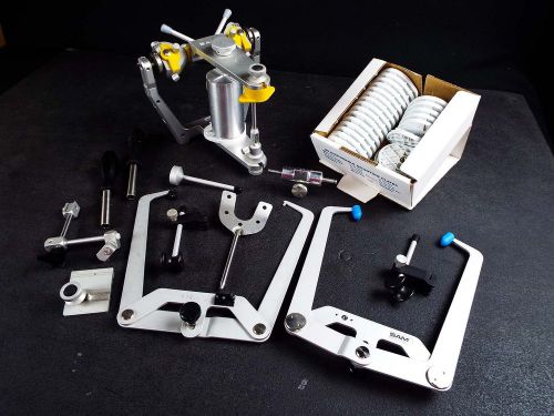SAM 3 Adjustable Dental Articulator w/ 2 Facebows &amp; Box of Mounting Plates