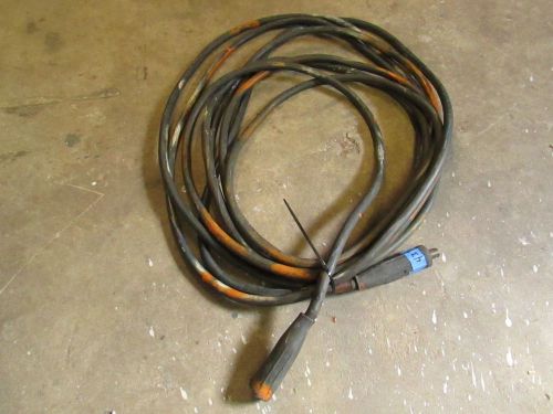 43&#039; 2/0 awg used welding cable  female  / male ends for sale