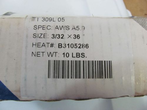 Wa Alloy 10 Pounds ER 309L 3/32 x 36&#034; Stainless Steel Tig Welding Filler Rod