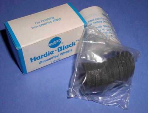 DENTAL LAB SHOFU HARDIE BLACK UNMOUNTED WHEELS ALLOYS