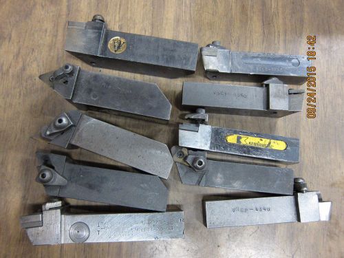 Lot of 10 Indexable Carbide Insert Tool Holders Valenite Kennametal Carboloy