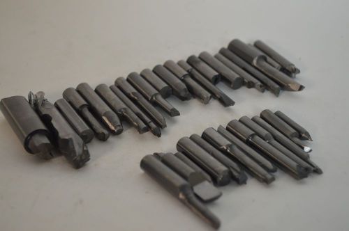 LOT OF (31) MICRO 100 &amp; OTHER SOLID CARBIDE BORING BARS, End Mill, Some Scrap