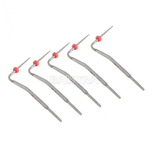 5PC Dental Heated Tips Needles for Obturation Endo System Endodontic Pen Red Hot
