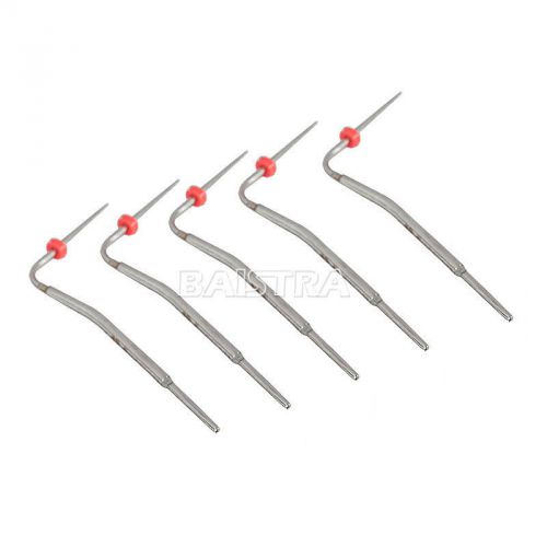 5PC Dental Heated Tips Needles for Obturation Endo System Endodontic Pen Red Hot