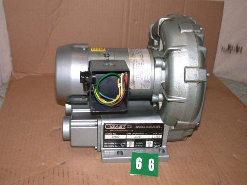 Gast R2103 Regenair Blower Vacuum Pump HP 1/3 60Hz 115V Free S&amp;H