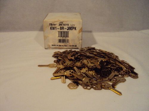 195 taylor kw1-br blank brass keys key lot made in the usa llco for sale