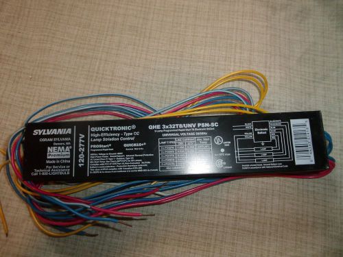 Sylvania NEMA Premium Ballast QHE 3X32T8/UNV PSN-SC 3 Lamp Rapid Start 50/60hz