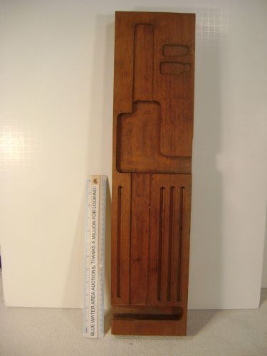 Mahogany wood block holder for height gage, starrett, or other vintage vernier for sale