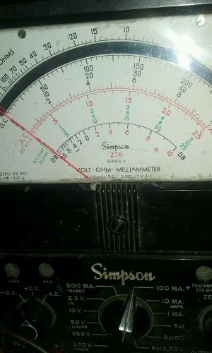 Simpson meter model  270