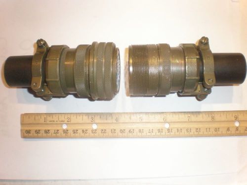 New - ms3106a 32-9s (sr) with bushing and ms3101a 32-9p - 14 pin mating pair for sale