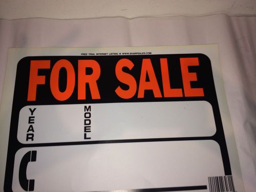 For Sale Sign Plastic New