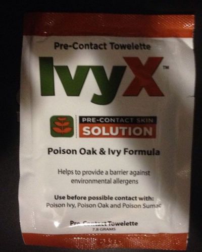 Ivy X Pre-contact Barrier Towelettes, case of 25 packets