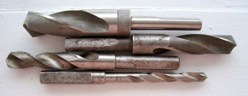 4 drill bits reduced shank 31/32 union twist drill +  (inv394) for sale
