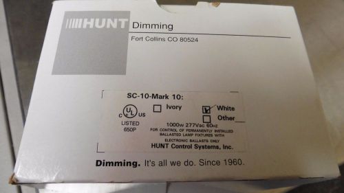 NEW Hunt SC-10 Mark 10 277v 1000 Watt Dimming Dimmer Switch White