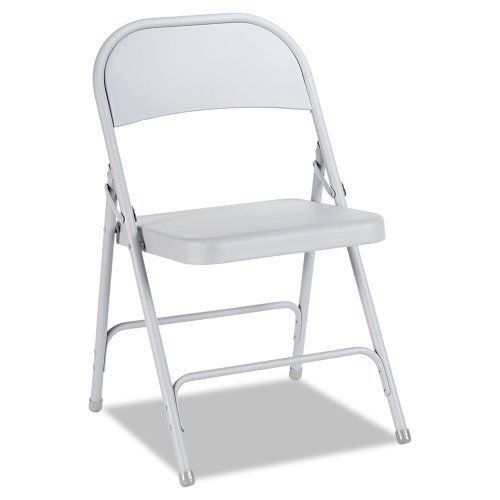 Alera FC94G Steel Folding Chair  Gray