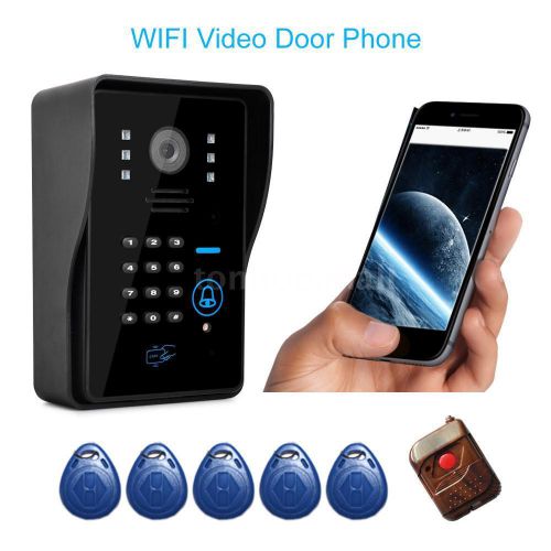 Wireless WiFi Remote Video Camera Intercom Door Phone Doorbell Rainproof
