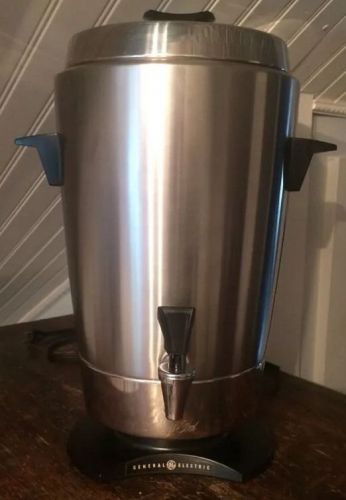 Vtg 1960s General Electric Mid-Century 30 Cup Automatic Peroclator Coffee Pot