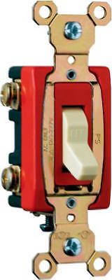 Pass &amp; seymour 20a light almond premium single-pole toggle switch for sale