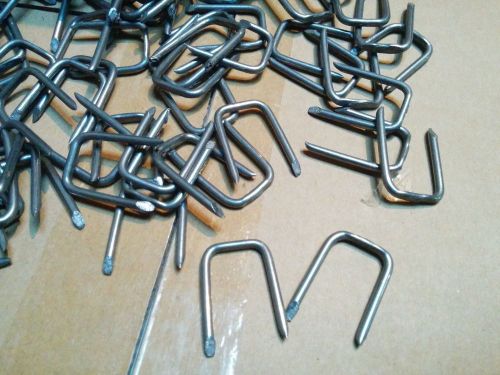 500 pc steel cable staples 9/16&#034; x 1-1/4&#034; for non metallic cable or armored wire for sale