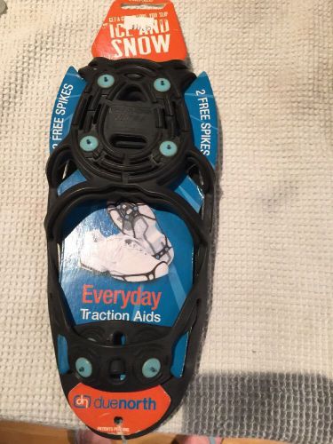 Due North Ice &amp; Snow Traction Protection Cleats, Medium, w/2 Free Spikes | New