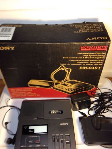 SONY BM-840T Desktop Micro Cassette Transcriber Recorder System