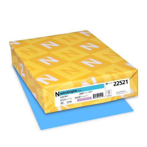 Neenah Astrobrights Premium Color Paper 24 lb 8.5 x 11 Inches 500 Sheets Luna...