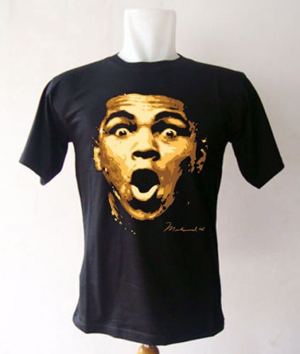 Muhammad ali the legend boxing gold t-shirt tee size s m l xl 2xl 3xl 4xl 5xl for sale