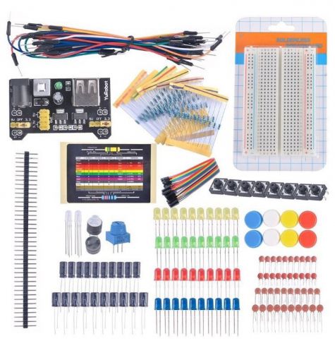 DIY Electronic Starter Kits Breadboard Cable LED Potentiometer For Arduino