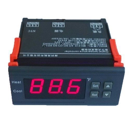 TOOGOO(R) 10A 110V Mini Digital Temperature Controller Thermocouple -58~194